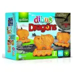 Печиво злакове з вітамінами Dibus Dragons Gullon Іспанія 330 г (8х37,5г)