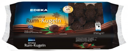Цукерки з ямайським ромом в шоколадній крихті Rum Kugeln Edeka 250г Німеччина