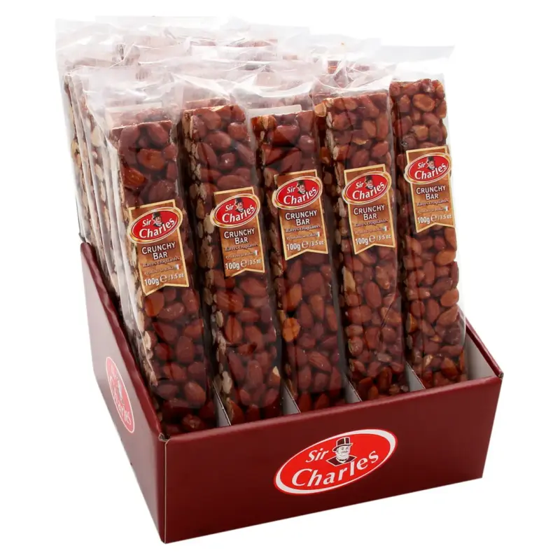 Хрусткий кранч бар із мигдалю (гриляж) CRUNCHY BAR Sir Charles 100g Австрія