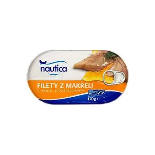 Філе макрелі (скумбрії) Nautica в олії 170h.