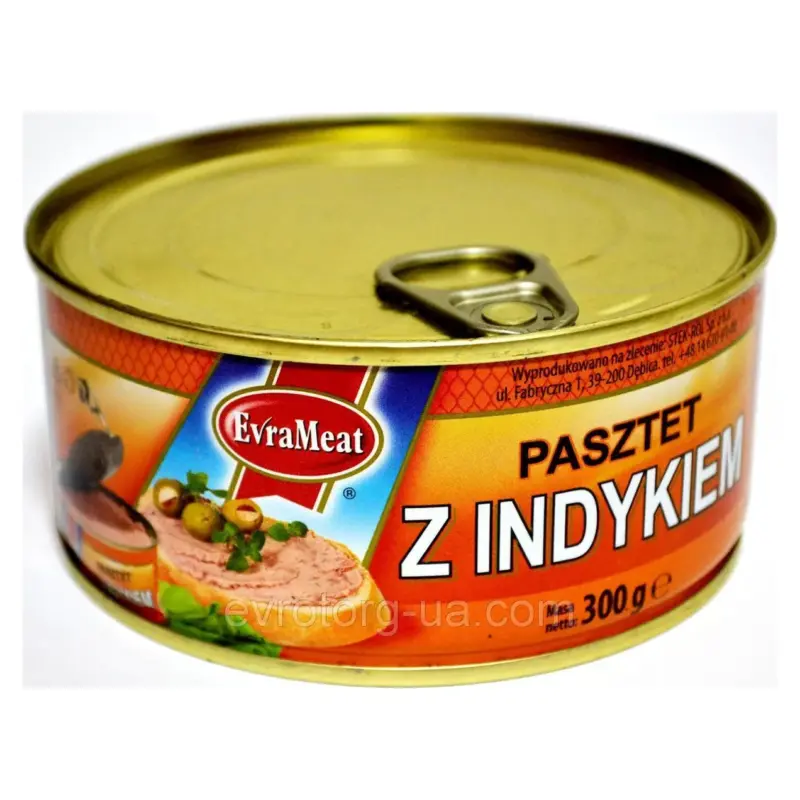 Паштет з індиком Evra Meat Польща 300г