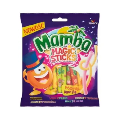Жувальні цукерки Magic Sticks Mamba, 140г Німеччина