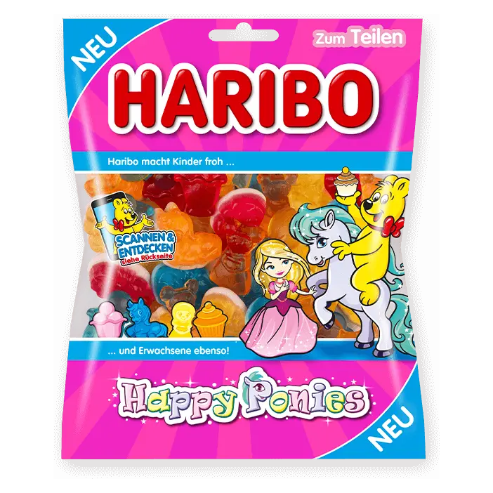 Желейні цукерки Щасливі поні Happy Ponies Haribo Німеччина 175г