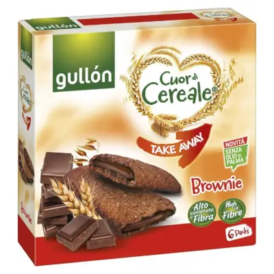 Печиво без пальмової олії злакове Брауні Gullon 202.5 гр (5х40.5г) Іспанія