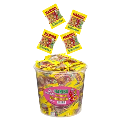 Желейні цукерки Дитяча соска Haribo Kinder Schnuller (фруктовий мікс) 9,8 м Німеччина