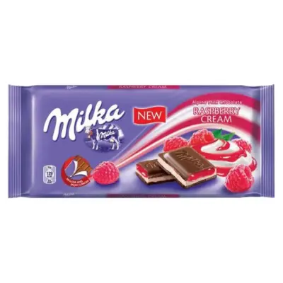 Шоколад Milka Raspberry Creme (Малиновий крем) 100г Швейцарія