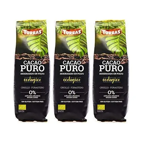 Какао-органіка без цукру та глютену, знежирене Cacao Puro Ecologico Torras Іспанія 150 г