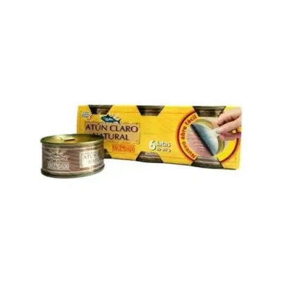 Тунець у власному соку Hacendado Atun Claro Natural (6х80) 480 г Іспанія