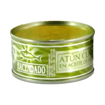 Тунець в оливковій олії Hacendado Atun Claro en Aceite de Oliva 80 г Іспанія