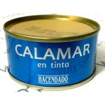 Кальмар шматочками без глютену у власному соку (чорнило) Hacendado Calamar en tinta80 м Іспанія