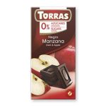 Шоколад без цукру та глютену Torras зі шматочками яблука Іспанія 75 г