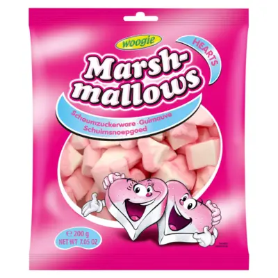 Зефір Маршмелоу Сердечка WOOGIE MARSHMALLOWS MIX 200 гАвстрія