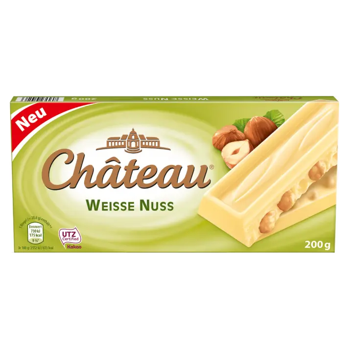 Шоколад білий з фундуком Weisse Nuss Chateau Німеччина 200г