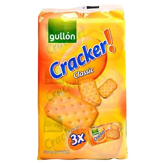 Печиво крекер високоолейнове Cracker Classic Gullon, 300 г (3х100 г) Іспанія