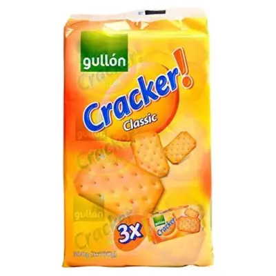 Печиво крекер високоолейнове Cracker Classic Gullon, 300 г (3х100 г) Іспанія