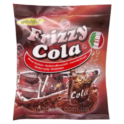 Льодяники зі смаком кока-коли Frizzy Cola Woogie 250г Австрія