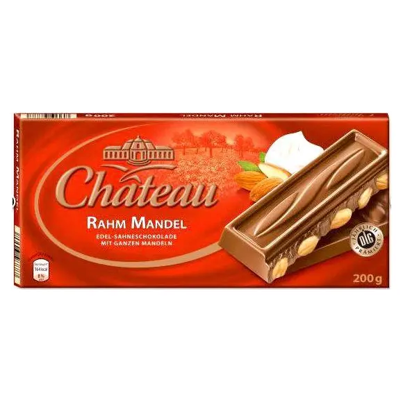 Шоколад молочний з цільним мигдалем Chateau Німеччина 200г