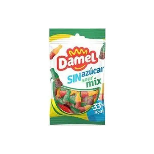 Желейні цукерки БЕЗ САХАРА та ГЛЮТЕНА Damel Sour Mix (кислий мікс) Іспанія 90 г
