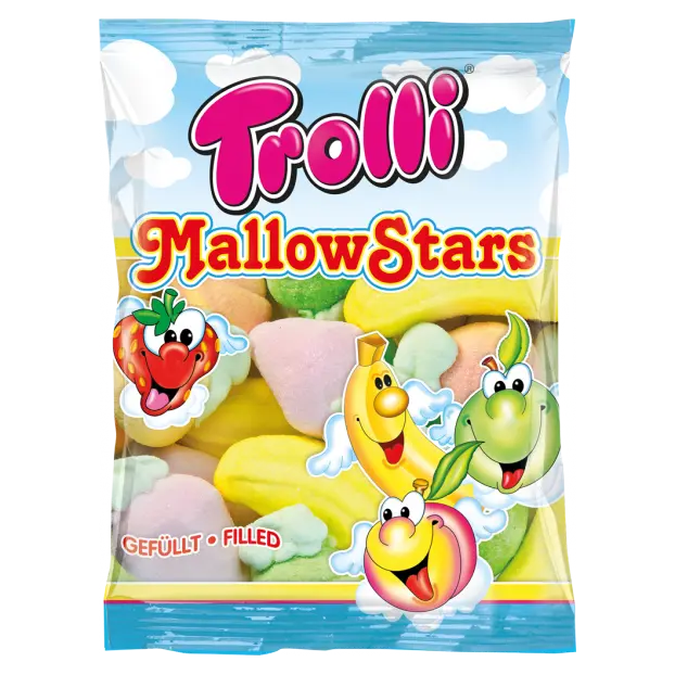 Маршмеллоу Зірки Мальви Trolli Mallow Stars150г Німеччина