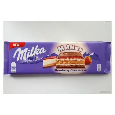 Шоколад Milka Strawberry Cheesecake (полуничний чизкейк) Швейцарія 300г