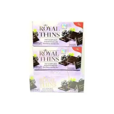 Шоколадні цукерки з чорною смородиною ROYAL THINS typ MANGO 200 г Німеччина