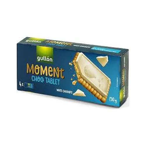 Печиво Gullon Moment Choco Tablet White Chocolate 150г Іспанія