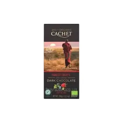 Шоколад чорний із лісовою ягодою Cachet Bio Organic Fruits Des Bois 100 г Бельгія