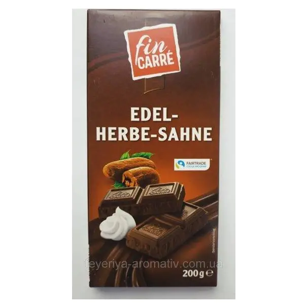 Шоколад чорний Fin Carre Edel-Herbe-Sahne Німеччина 200 г