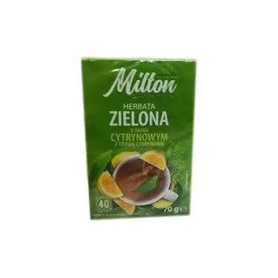 Чай зелений Milton з лимоном Польща (40 пакет) 70 г