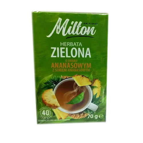 Чай зелений Milton з ананасом Польща (40 пакет) 70 г