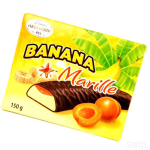 Цукерки шоколадні Banana Schoko Bananen (Бананова суфле) Hauswirth Австрія 150 г