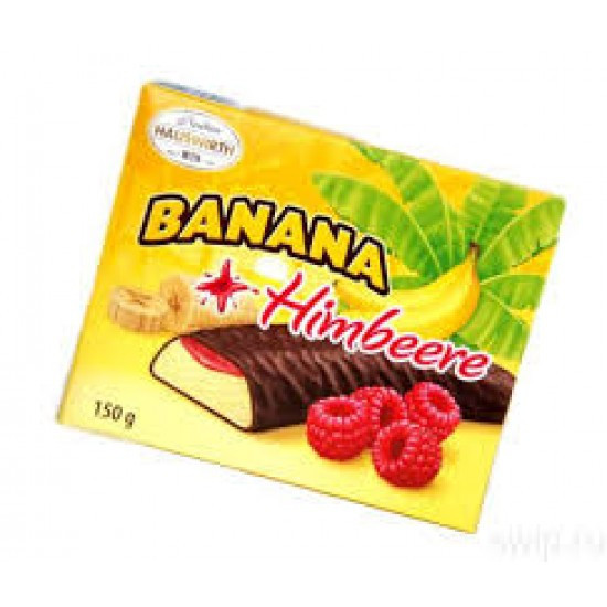 Цукерки шоколадні Banana Himbeere (Бананове суфле з малиною) Hauswirth Австрія 150г