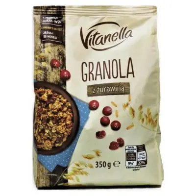 Мюслі з журавлиною Vitanella Granola Польща 350г