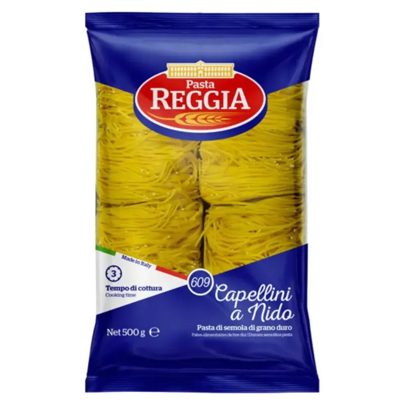Макаронні вироби Pasta Reggia Capellini Гнізда Італія 500 г