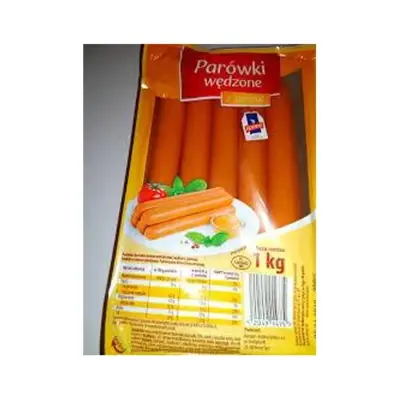 Сосиски копчені курячі parowki wedzone z kurchat 1 кг.