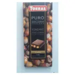 Шоколад чорний із суцільним фундуком БЕЗ ГЛЮТЕНА Torras Іспанія 200 г