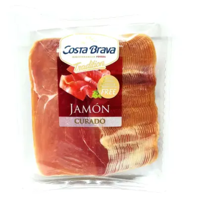 Хамон нарізка Costa Brava, Jamon CURADO без глютену 500г Іспанія