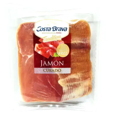 Хамон нарізка Costa Brava, Jamon CURADO без глютену 500г Іспанія