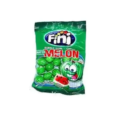 Жувальні цукерки( гумка) без глютену Fini Melon Gum Кавун 100 г Іспанія