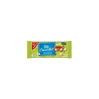 Шоколад молочний із цілим лісовим горіхом Edeka Tasty Choco Nut Crunchy Німеччина 200 г