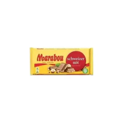 Швейцарський молочний шоколад з лісовим горіхом Marabou Schweizer Not 200 г