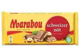 Швейцарський молочний шоколад з лісовим горіхом Marabou Schweizer Not 200 г