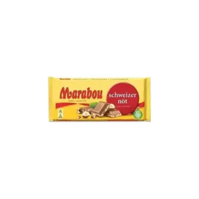 Швейцарський молочний шоколад із лісовим горіхом Marabou Schweizer Not 200 г