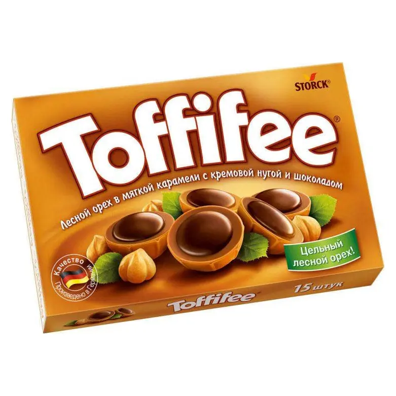 Цукерки Toffifee фундук у карамелі з кремовою нугою і шоколадом Німеччина 125г