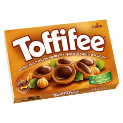 Цукерки Toffifee фундук у карамелі з кремовою нугою і шоколадом Німеччина 125г
