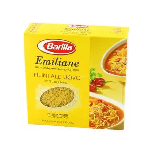 Макарони Barille Emiliane «Filini передній Uovo»(на яєчних жовтках) 275 г Італія