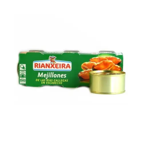Мідії в маринаді Mejillones Rianxeira (3х85г) 255г Іспанія