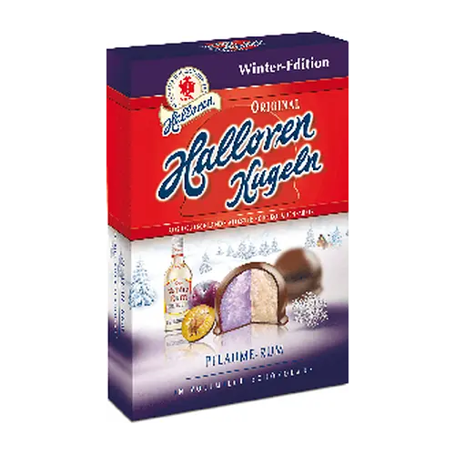 Цукерки зі сливовим ромом Halloren Kugeln Pflaume Rum 125г Німеччина