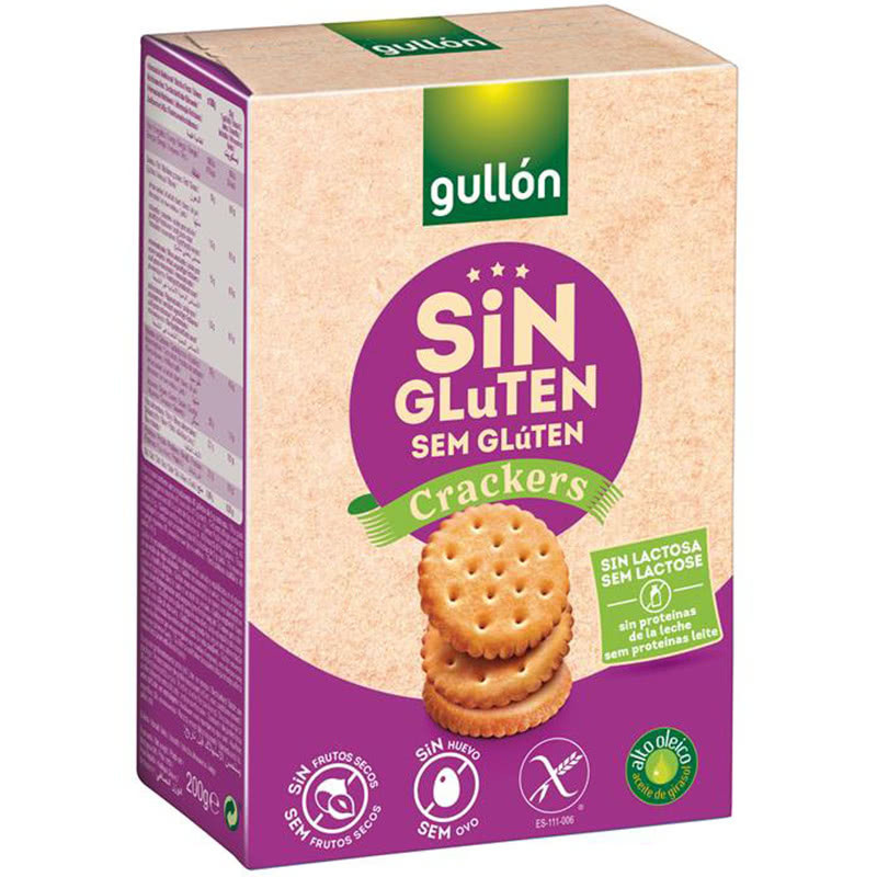 Печиво крекер без глютену, лактози, яєць і пшеничного борошна Gullon Crackers Іспанія 200 г