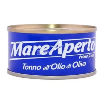 Тунець філе Mare Aperto Natural в оливковій олії 160 г Італія